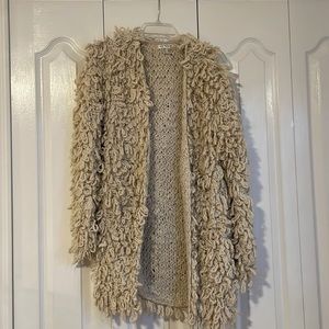 Vintage styled VENUS shaggy jacket | beige XS